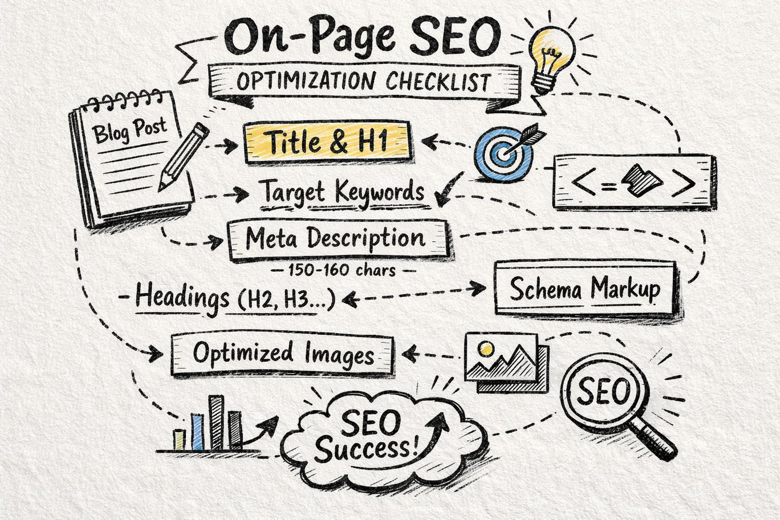 On-page SEO optimization checklist for a blog post