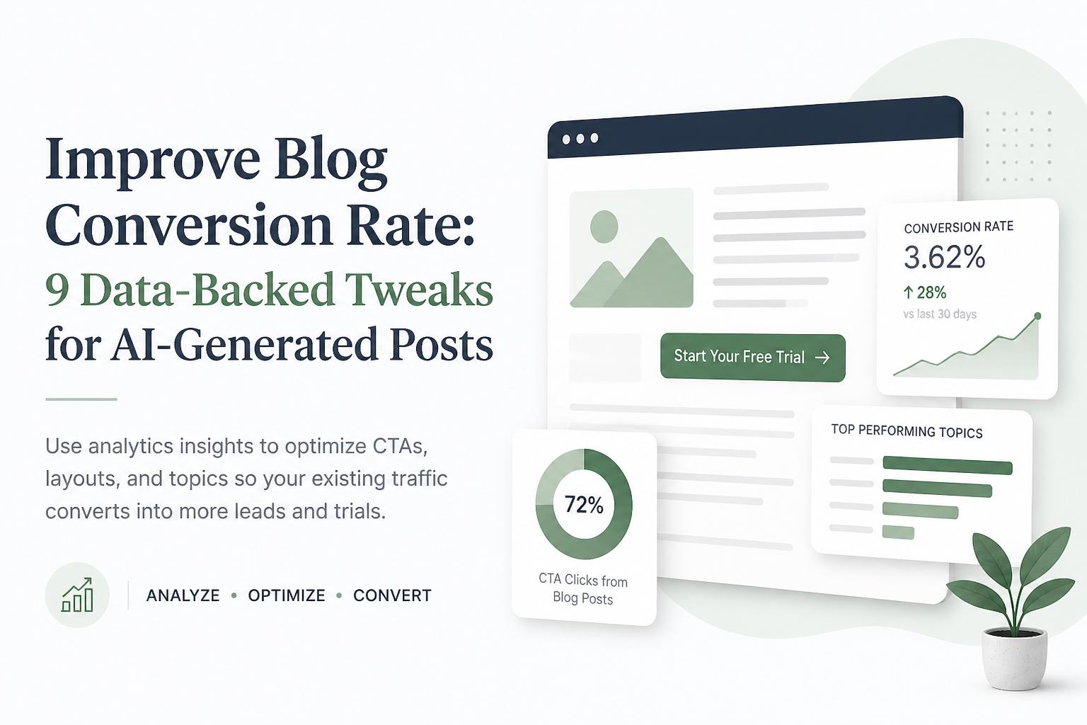 Improve Blog Conversion Rate: 9 Data-Backed Tweaks for AI-Generated Posts