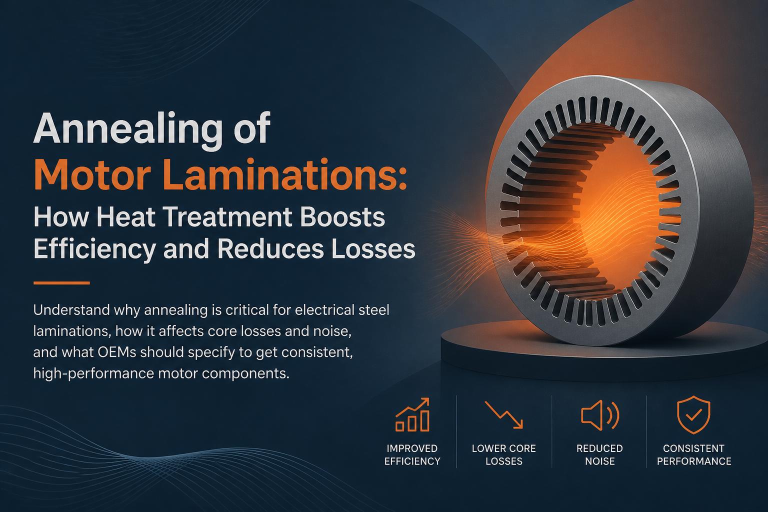 Annealing of Motor Laminations: How Heat Treatment Boosts Efficiency and Reduces Losses