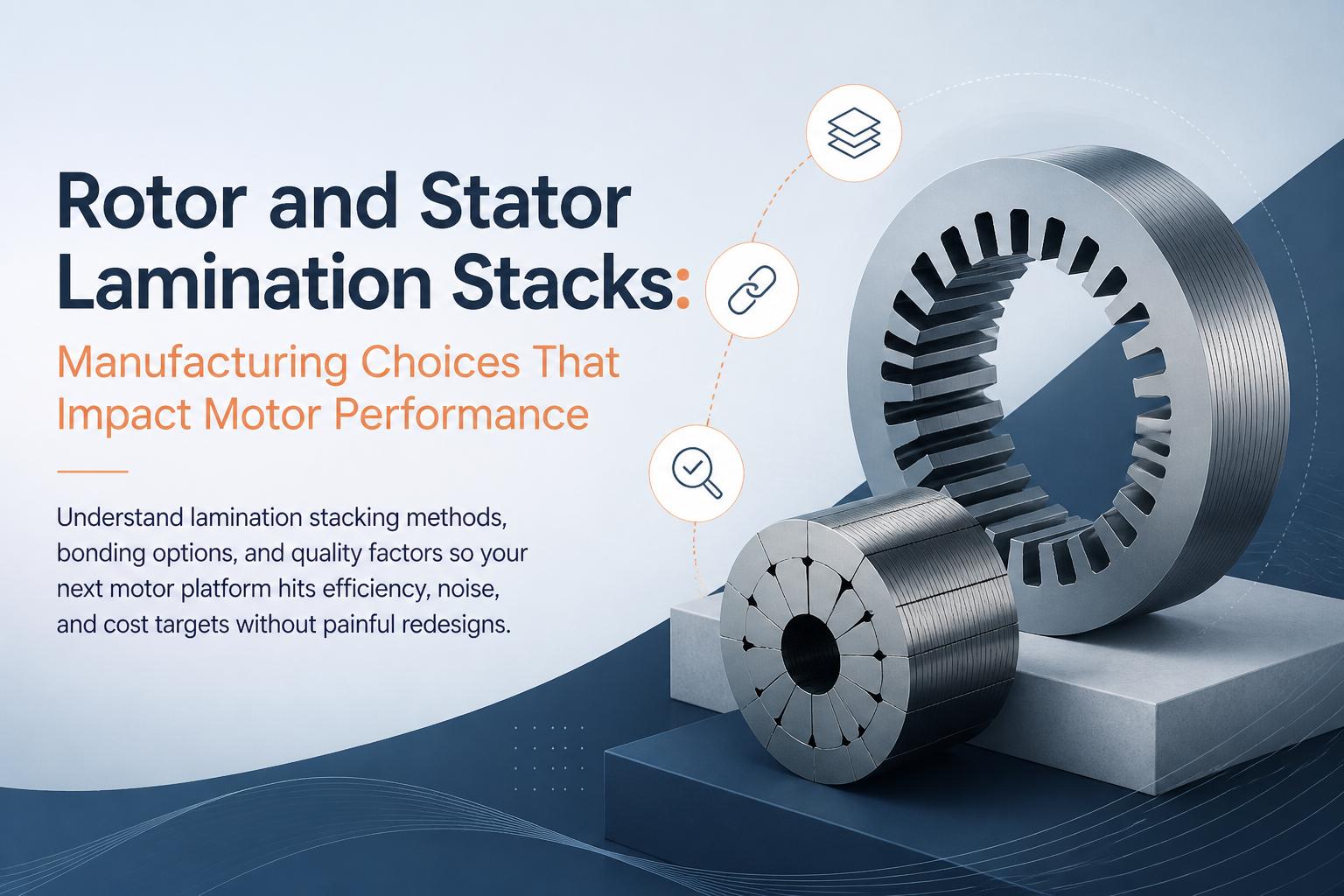 Rotor and Stator Lamination Stacks: Manufacturing Choices That Impact Motor Performance